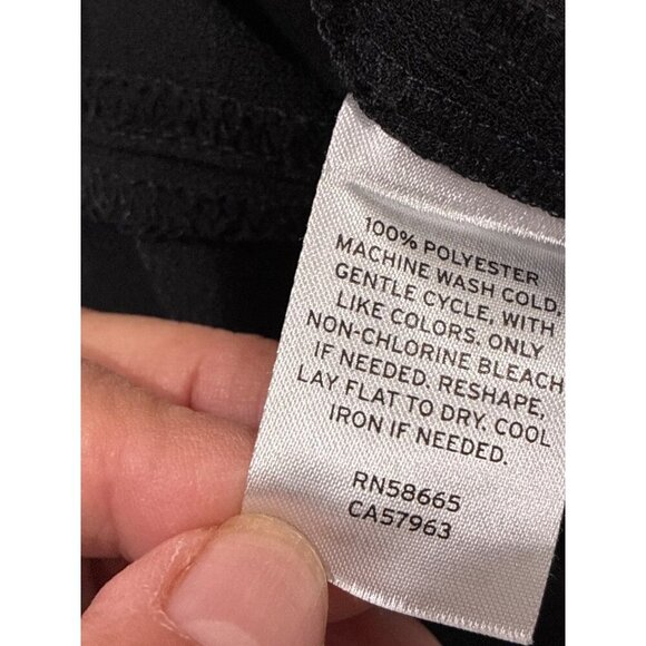 Halogen Womens Pants Black Belted Wide Leg Dress casual trouser size Medium - Picture 6 of 6